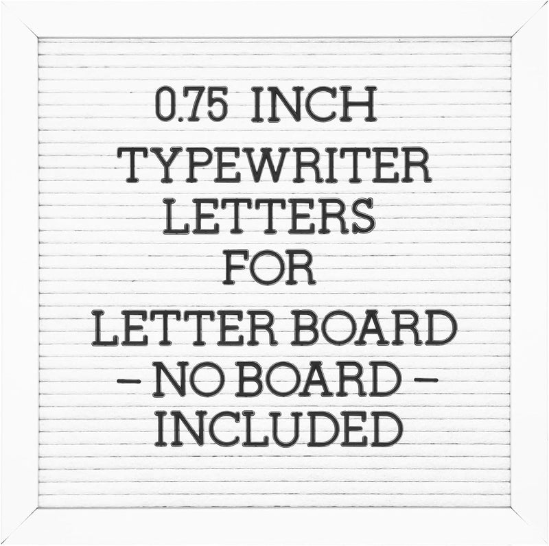 G GAMIT Felt Letter Board Letters Set - Pre-cut 0.75inch Black Typewriter Letters 386pcs with Canvas Bag (No Board Included) - Image 1